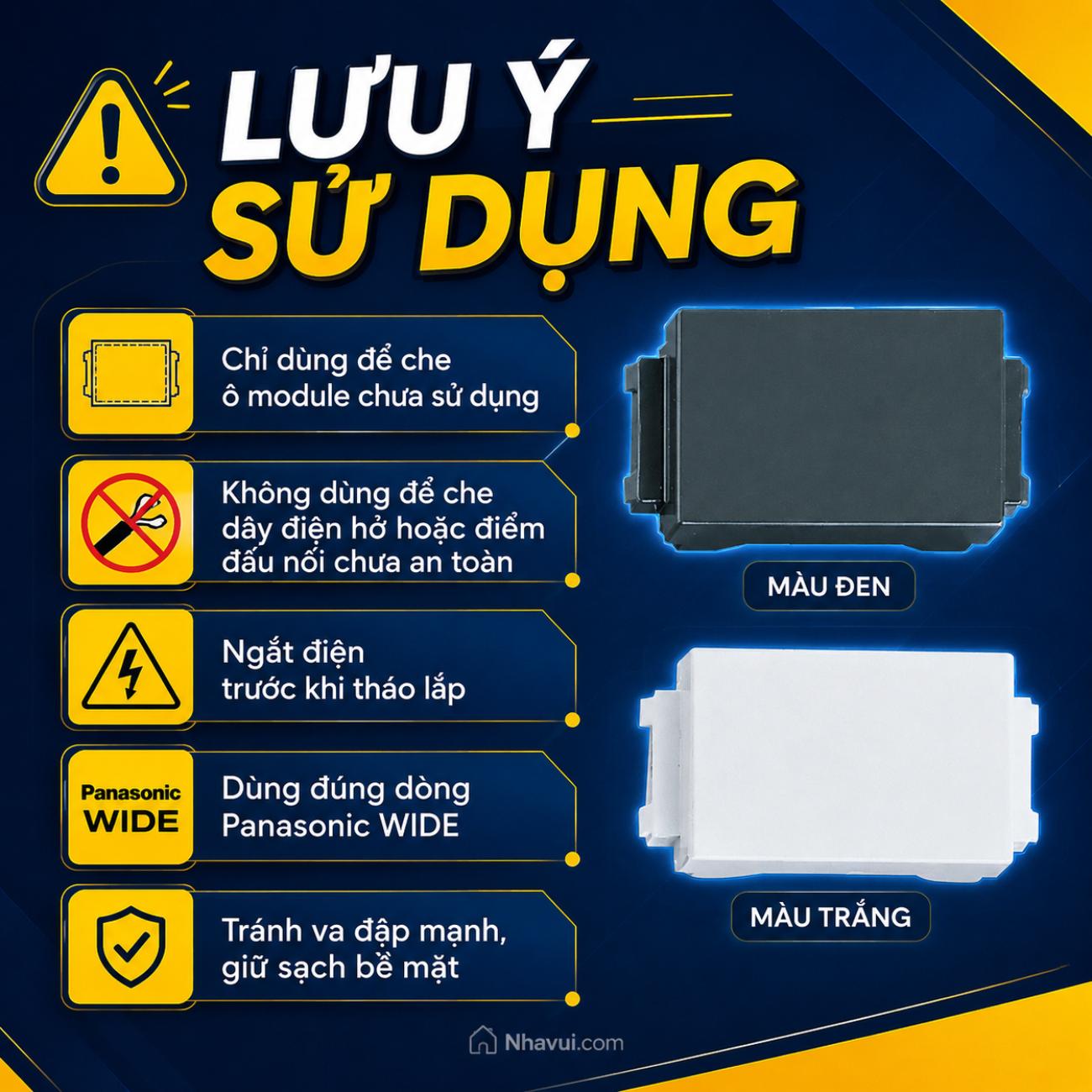 Nút trống Panasonic WIDE Series